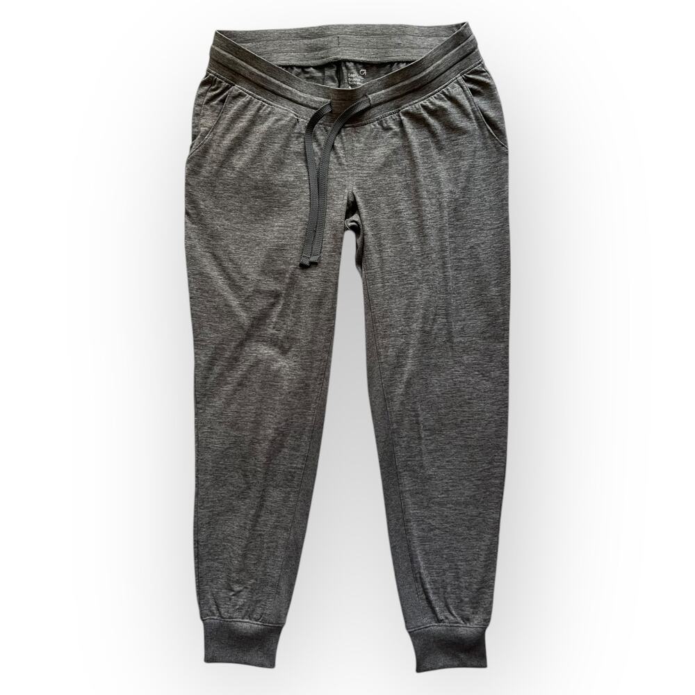 Gap Fit Maternity Heather Gray Brushed Tech Jersey Activewear Jogger Pant Size S